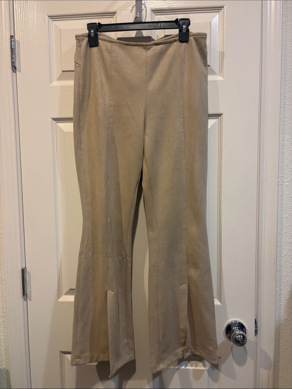 Forever 21 Tan Flare Pants with Front Seam